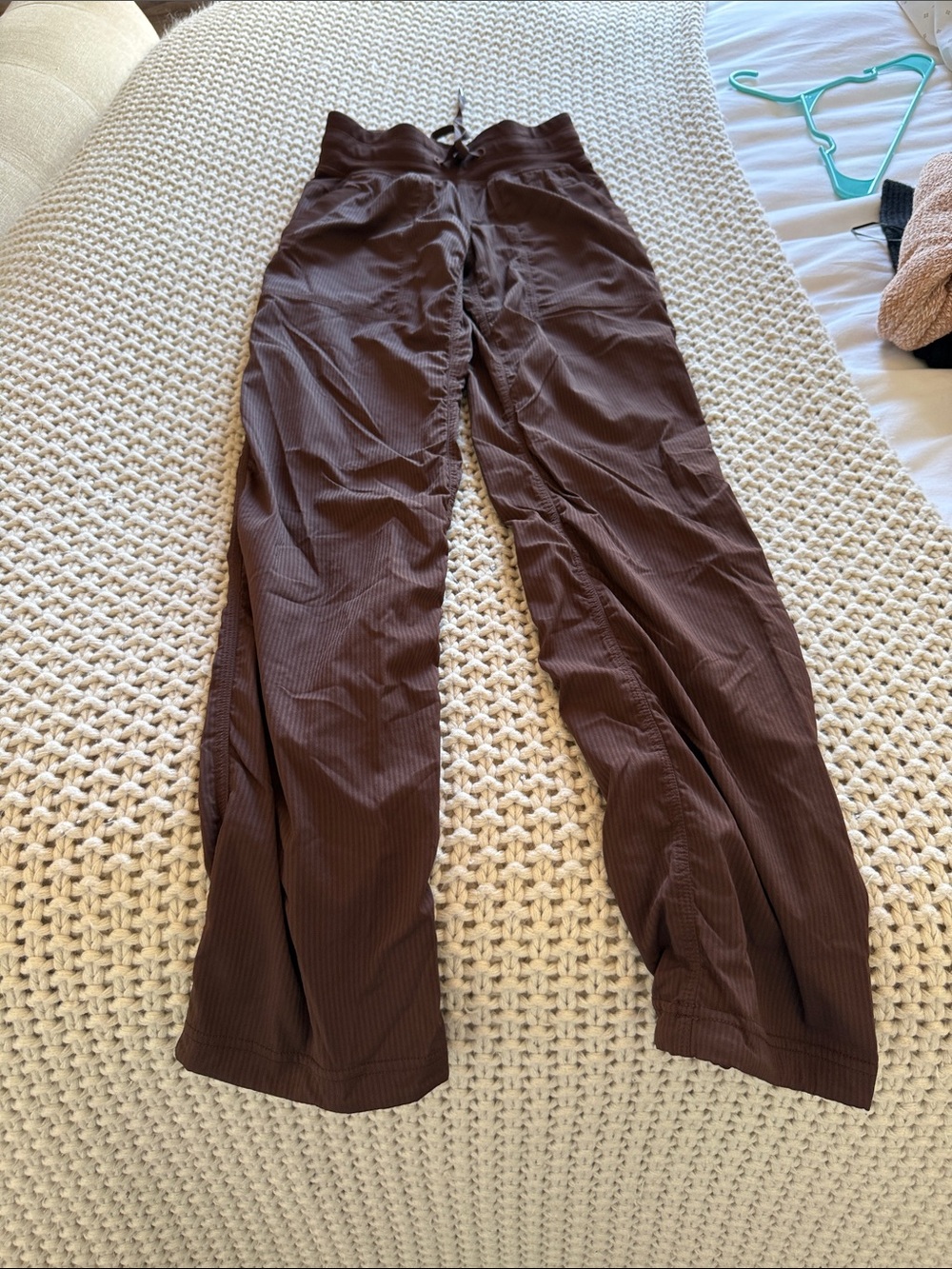 lululemon athletica Brown Wide-Leg Pull-On Pants